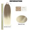 Ponytail Extension Braiding Ponytail Extension with Elastic Tie, 24" Long Yaki Straight Wrap Around Ponytail Hair Extensions Natural Soft Synthetic Hairpiece for Women Pony Tails Hair Extensions(Color view 4