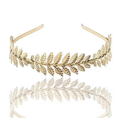 1pc Gold Toyvian Bridal Hair Crown Roman Goddess Leaf Branch Dainty Head Dress Boho Hats and Caps