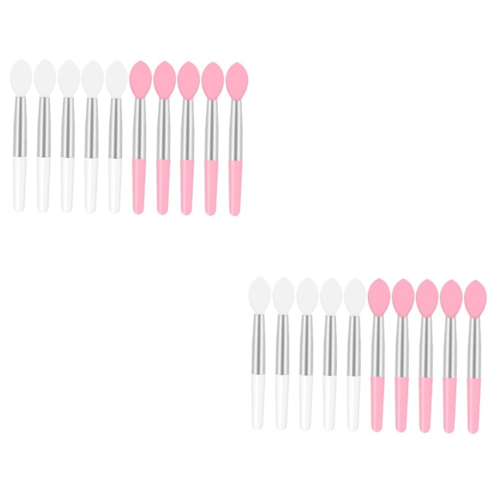 Didiseaon 20pcs Portable Mini Lip Brushes Lipstick Applicator Makeup Accessory for Easy Application Design for Travel and Daily Use