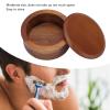 flexman Wooden Shaving Bowl, Non Adhering Shaving Brush Bowl, Portable Shave Cream Mug Soap Cup for Families, Barbershops, Men Wooden view 3