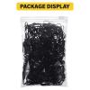 Eboot 500 Pcs 3 mm Black Elastic Hair Bands Mini Rubber Bands Small Hair Ties Ponytail Elastics Holders for Braids Hair view 3
