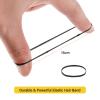 Eboot 500 Pcs 3 mm Black Elastic Hair Bands Mini Rubber Bands Small Hair Ties Ponytail Elastics Holders for Braids Hair view 4