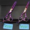 5.5" Left Hand Hairdressing Scissors,Sharp 440C Barber Hair Scissors Hair Trim and Cut Thinning Hairdressing Set for Left Handed Professional Hairdresser Colorful view 2