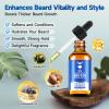 Beard Growth Oil - 2X Concentration Biotin Beard Oil for Men (2 oz) - Natural Mens Beard Oil with Argan Oil, Jojoba Oil and Vitamin, Beard Growth Softener, Moisturizer (Sandalwood) view 4