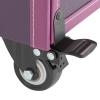BAIODNB 3 in 1 Large Rolling Makeup Case, Aluminum Nail Travel Case Cosmetology Case, Makeup Cart Make Up Suitcase Cosmetic Trolley with Wheels for Salon Cosmetic Trolley Organizer Box (Purple) view 3
