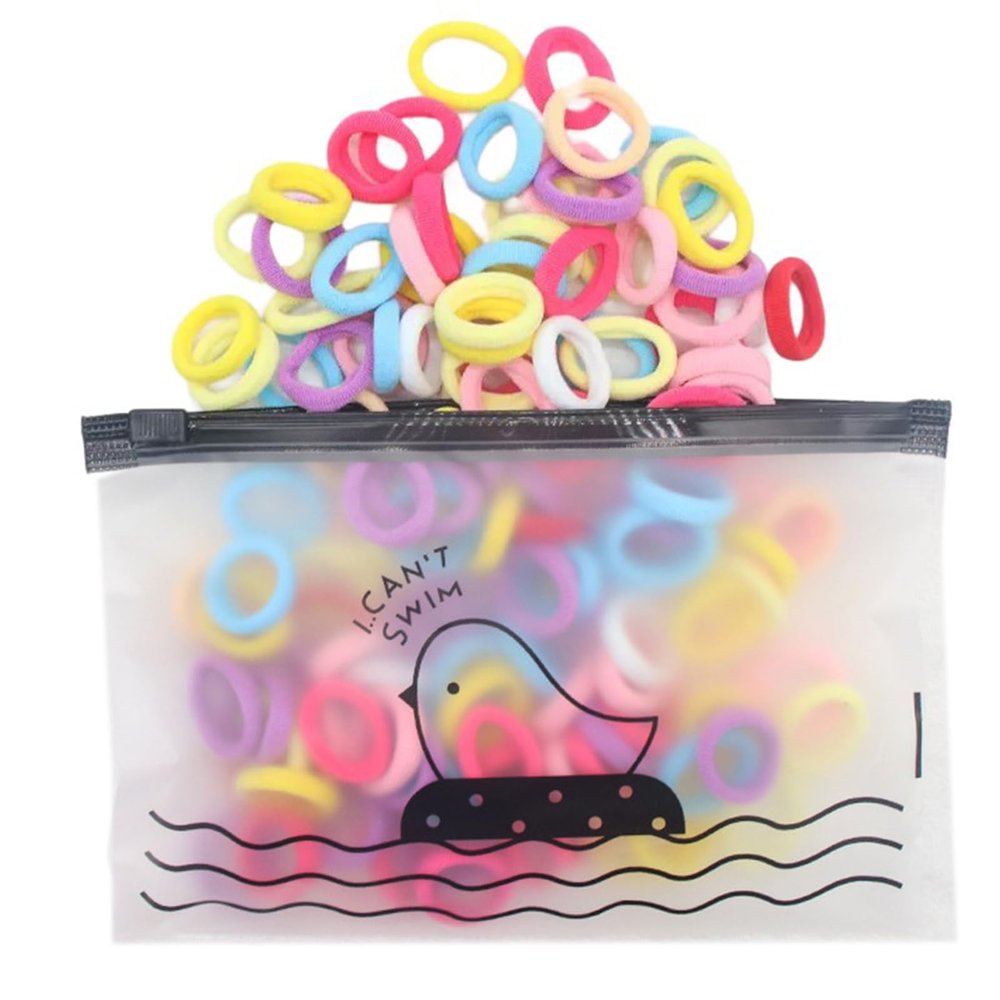 100pcs Hair Bobbles For Women Girl Hair Scrunchies Ponytail Holder Elastic Hairbands Christmas Gift Hair Bands For Kids