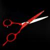 Hair Cutting Scissors, 6 Inch Professional Red Hair Scissors Set Cutting Barber Haircut Scissor Thinning Shears Hairdressing Scissors view 3