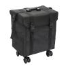Bitodd Portable Rolling Makeup Train Case, Large Multi-Layer Cosmetic Trolley Organized with 360 Swivel Wheels, Multifunctional Barber Case for Professional Make-Up Artists (Oxford Fabric) view 1