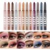 Jolilab Eyeshadow Stick Set, 2 PCS Matte Professional Bright-Colored Contouring and Highlight Eyeshadow Stick, Cream Waterproof Long Lasting High Pigmented Eye Shadow. (2, 01+18 2pcs) view 2