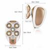 NinthAvenue Basics Electric Shaver 5 Head Floating, Body Facial Hair Remover Beard Clipper Kit,with Shaver, Protective lid,USB Cable,Cleaning Brush,Package Box, Instructions for Men and Women, Gold view 4