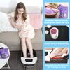Foot Spa Bath Massager with Heat Bubbles and Vibration Massage and Jets, 16 OZ Calming Lavender Foot Soak Epsom Salt, MoodRelish Foot Soaker with Red Light, 22 Massage Rollers, Adjustable Temp - Black view 4