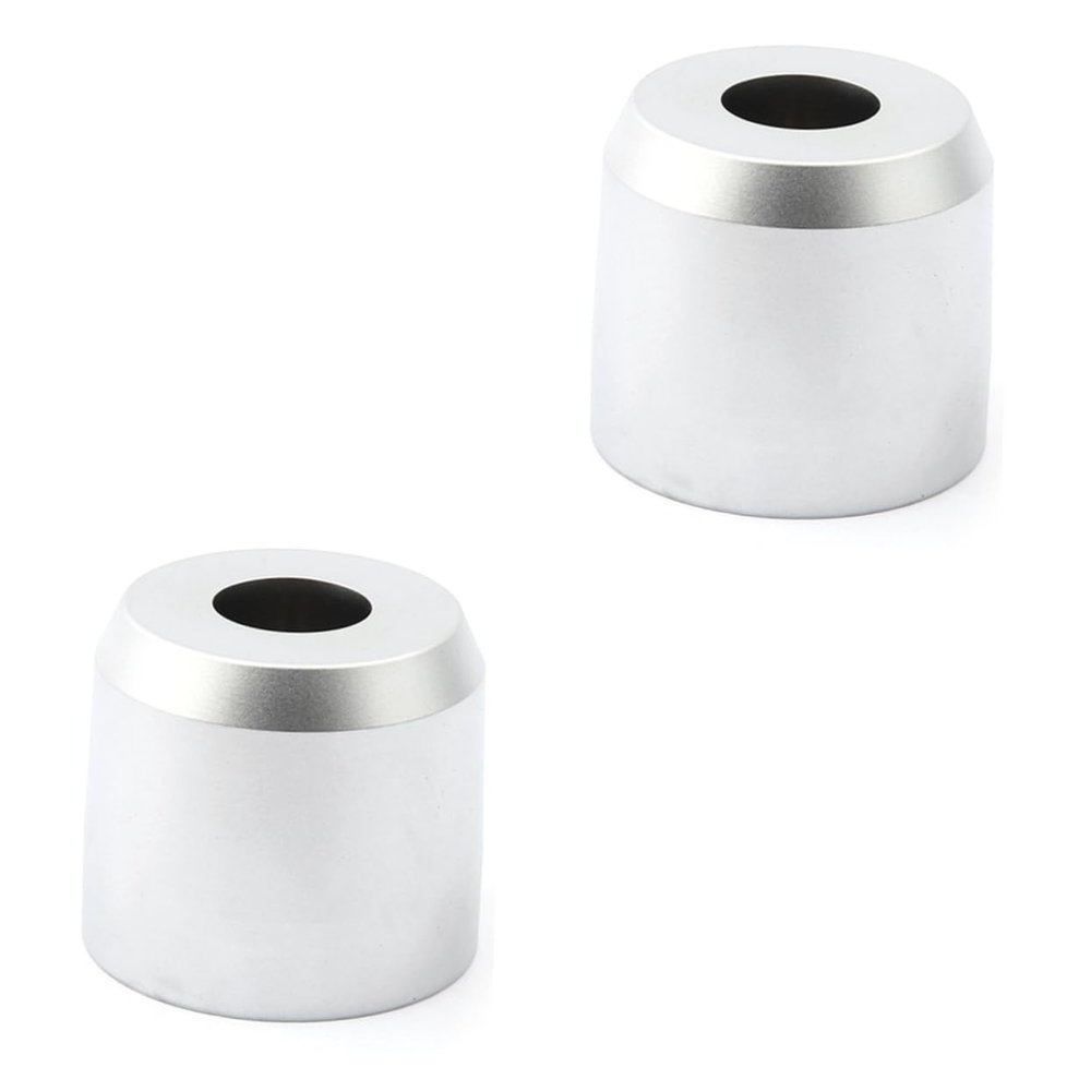 Beaupretty 2pcs Shaving Stand Holder Base for Safety Compact Design for Easy Drying and Storage Silver Finish for Men's Grooming Accessories