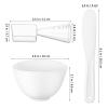 Beaupretty Facial Mask Bowl Set with Silicone Mixing Bowl Mud Mask Applicator Brush and Spatula Portable Skin Care Tool for Diy Face Masks at Home or Travel view 2