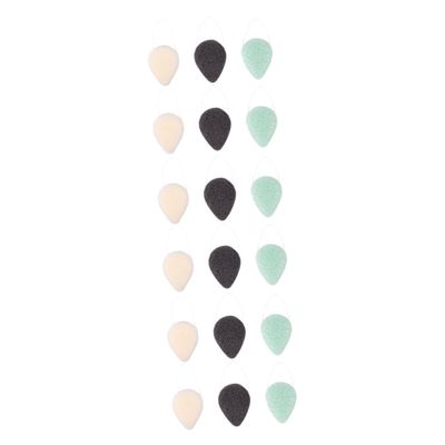 Didiseaon 18pcs Cleansing Sponges Gentle Makeup Removal Exfoliating Puff Random for Skin Types