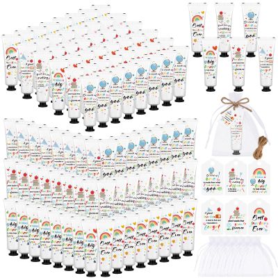 Dimsile 72 Set Teacher Appreciation Gifts Hand Cream Set Moisturizing Hand Lotion Thank You Teacher Gifts Travel Size with Cards Organza Bags for Dry Cracked Mother's Day