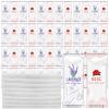 50 Pcs Moist Towelettes Individually Wrapped Scented Disposable Face Towels Essential Oil Infused Moist Terry Cotton Towel for Use Hot or Cold Travel Body Spa (Rose, Lavender) view 1