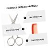 Beaupretty 2sets Stainless Steel Men Beard Grooming Kit Hair Trimmer Beard Scissor Brows Scissors Face Trimmer Comb view 3