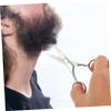 Beaupretty 2sets Stainless Steel Men Beard Grooming Kit Hair Trimmer Beard Scissor Brows Scissors Face Trimmer Comb view 4