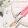 6-Piece Eyeshadow Sponge Applicator Set - Versatile Makeup Tool for Easy Eye Makeup Application, Pink view 4