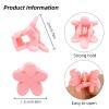 100Pcs Colorful Mini Flower Hair Clips, TEBIEKOY Small Hair Clips Mini Claw Clips Cute Jaw Clips Hair Pins Hair Barrettes Hair Accessories for Women Teens view 2