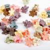 100Pcs Colorful Mini Flower Hair Clips, TEBIEKOY Small Hair Clips Mini Claw Clips Cute Jaw Clips Hair Pins Hair Barrettes Hair Accessories for Women Teens view 4