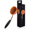 2 Pcs Oval Foundation Brush Large Toothbrush makeup brushes-Black and Rose Gold view 4