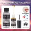 MEICOLY Spirit Gum Adhesive and Remover Combo Kit,Prosthetic Bald Cap Adhesive Glue,Face Skin Glue for Costume,Pro Makeup Glue Adhesive for Face Body Mustache Beard view 3