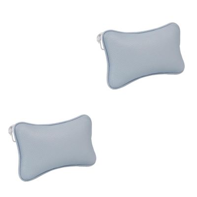 FRCOLOR 2pcs Non- Bathtub Pillow Cups for Neck Shoulder Design Fits Standard Tubs Spa and Hot Tubs Comfortable Bath Cushion