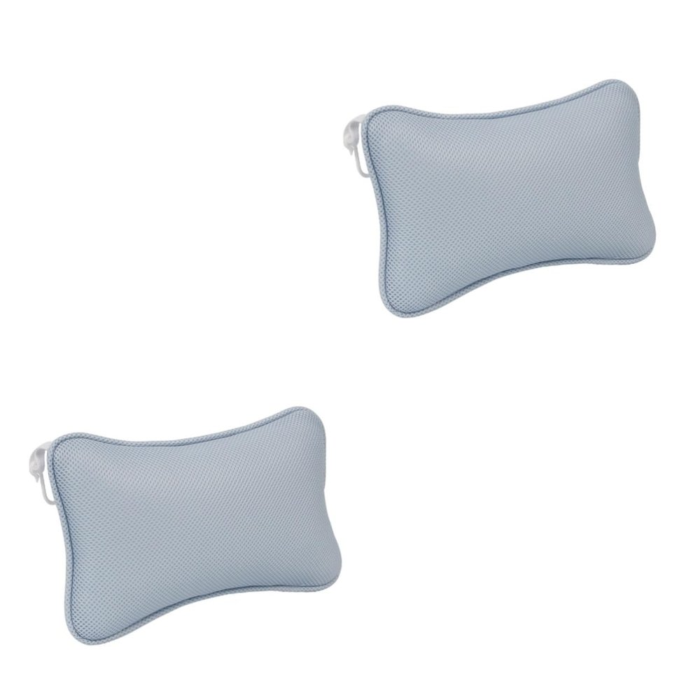 FRCOLOR 2pcs Non- Bathtub Pillow Cups for Neck Shoulder Design Fits Standard Tubs Spa and Hot Tubs Comfortable Bath Cushion