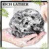 Funnymoom 12 Pcs Travel Size Loofah Individually Wrapped, Small Shower Puff Bath Sponge Pouf Ball Bulk Mesh Bath Puff Mini Loofah Sponge with Case Bulk for Shower Care (25g,Black) view 4