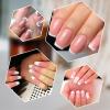 64 Sheets French Tip Nail Guides French Nail Art Stickers Manicure Strips Stickers Self-Adhesive Nail Tips Guides Decals for Edge Auxiliary DIY Decoration Stencil Tools (2456 Pcs) view 3