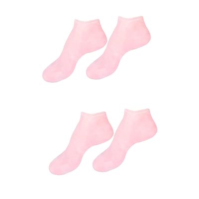FRCOLOR 2pairs Moisturizing Exfoliating Socks for Cracked Heels Skin-Friendly Sebs Material Anti-Dry Comfortable Fit for Soft Feet for Daily Foot Care