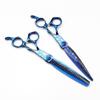 Hair Cutting Scissors, 7 Inch Professional Blue Damascus Upscale Scissor Cut Hair Cutting Scissors Thinning Barber Haircut Shears Hairdressing Scissors Set view 1
