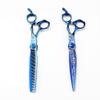 Hair Cutting Scissors, 7 Inch Professional Blue Damascus Upscale Scissor Cut Hair Cutting Scissors Thinning Barber Haircut Shears Hairdressing Scissors Set view 2