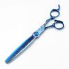Hair Cutting Scissors, 7 Inch Professional Blue Damascus Upscale Scissor Cut Hair Cutting Scissors Thinning Barber Haircut Shears Hairdressing Scissors Set view 4