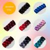 2 Packs Black and Brown Orange Long Braided Ponytail Extension For Black Women Soft Synthetic Hair Piece For Women with Hair Tie Straight Wrap Around Ponytail Braided Hair Extensions pre Stretched view 4
