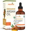 Naturise Organic Argan Oil for Hair & Skin  Cold Pressed, Unrefined, Pure Argan Oil of Morocco for Face Skin Moisture & Hair Growth  Non-GMO, Gluten Free Oils with Vitamins & Fatty Acids (2 fl. oz.) view 1