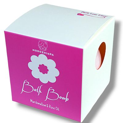 Bath Bomb Premium Quality Spa Salt Fizzy Bombs Marshmallow & Oil Rose (7.6 oz 200g) Natural Spa Bomb, Gift for Her, Him, Kids, Selfcare