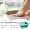 NinthAvenue Basics Portable Foldable Foot Spa with Massage, Foot Bath Basin, Green view 2