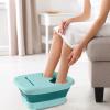 NinthAvenue Basics Portable Foldable Foot Spa with Massage, Foot Bath Basin, Green view 3