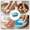 NinthAvenue Basics Portable Foldable Foot Spa with Massage, Foot Bath Basin, Green view 4