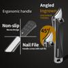 EBEWANLI Ingrown Nail Clippers, Slanted Curved Blade Toe Nail Clippers for Ingrown Toenails & Fingernail, Stainless Steel Toenail Clippers Cutter, Angled Nail Clippers for Seniors, Men, Women view 4