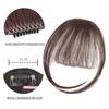 NinthAvenue Basics Women Fake Blunt Air Bangs Hair Clip-In Extension Synthetic Fake Fringe Natural False Hairpiece Clip In Bangs view 3