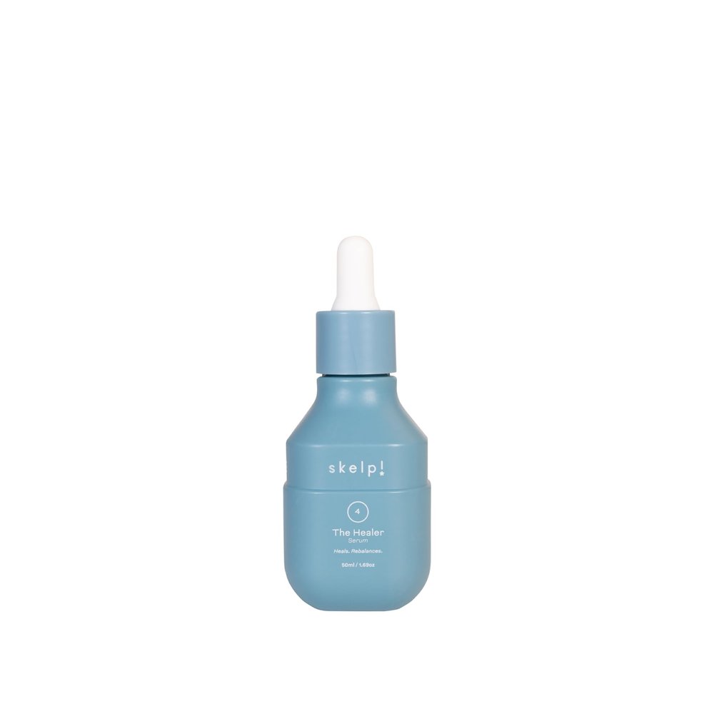 skelp! The Healer Serum Weightless, Hydrating, Antioxidant Hair & Scalp Treatment with Biotin, Vitamin C, and Hydrolyzed Wheat Protein for Stronger, Healthier Hair Growth, 1.69oz