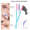 300PCS Disposable Mascara Wands Spoolie Brush Crystal Eyebrow Brushes Eyelash Extension Applicator Makeup Kits(Purple/Blue Pink) view 2