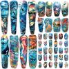 123 Sheets Full Arm Half Arm Tiny Ocean Temporary Tattoo for Women and Men, 4 Sheets Dolphin Glitter Temporary Tattoos for Kids Body Tattoos Stickers Waterproof Realistic view 1