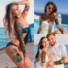 123 Sheets Full Arm Half Arm Tiny Ocean Temporary Tattoo for Women and Men, 4 Sheets Dolphin Glitter Temporary Tattoos for Kids Body Tattoos Stickers Waterproof Realistic view 4