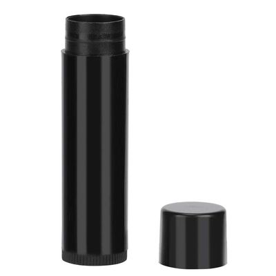 100PCS Empty Lipstick Tubes, 4.2g 5ml Mini Empty Lipstick Tube Black Round Lip Balm Container Empty Refillable Lip Balm Bottle for DIY Lipstick Make up Cosmetic Tools