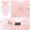 MRJ 4Pcs Chiffon Hair Bows for Women Big French Bows Hair Clips for Girls Hair Accessories Barrettes Metal Clips Bowknot Aesthetic view 3