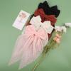 MRJ 4Pcs Chiffon Hair Bows for Women Big French Bows Hair Clips for Girls Hair Accessories Barrettes Metal Clips Bowknot Aesthetic view 4